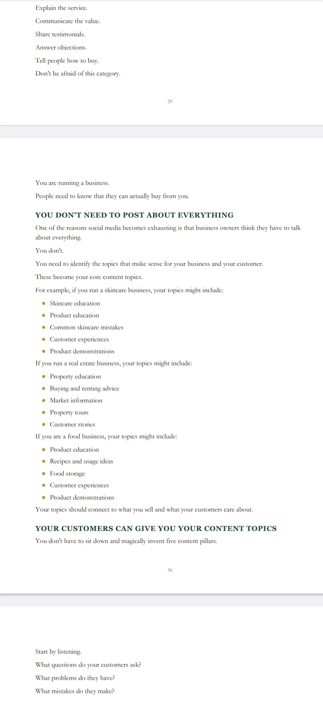 Show Up & Sell Guide page preview